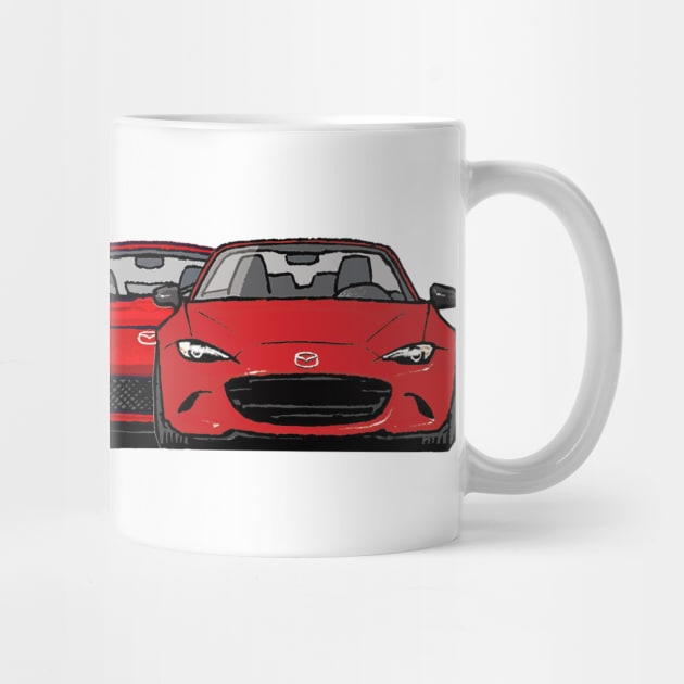 MX5 Miata Evolution Red by Woreth